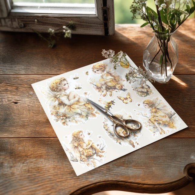 Golden Honey Fairy World – The Awakening Sticker (Sticker on the table with the scissors)