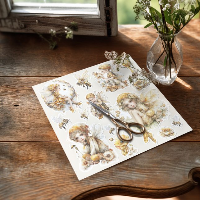Golden Honey Fairy World – The Awakening Sticker (Sticker on the table with the scissors)