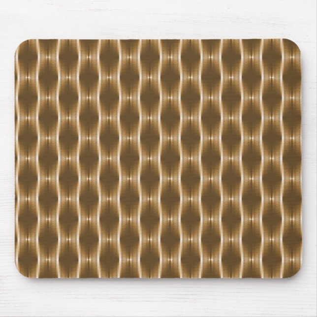 Golden Honey Metallic Ribbons Mousepad (Front)