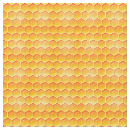 Golden Honeycomb Pattern Fabric