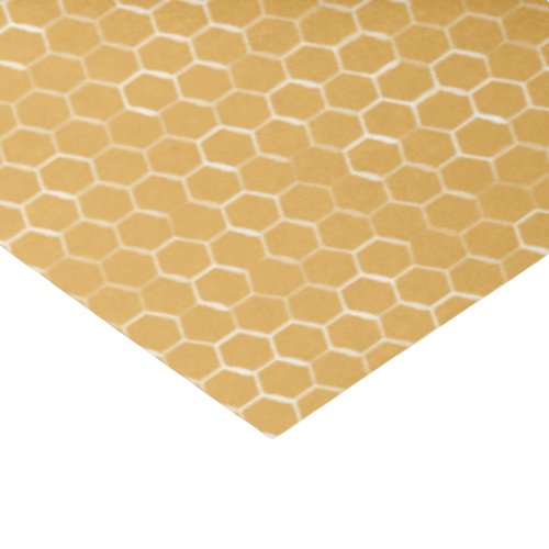 Golden Honeycomb Pattern Tissue Paper