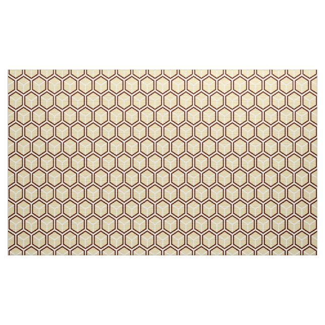 Golden Honeycomb Print Fabric (Yard)