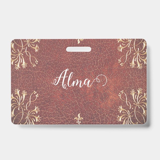  Golden  honeysuckles -personalized  Badge (Front)
