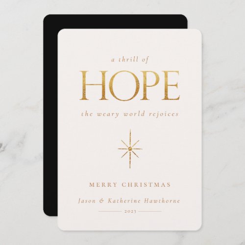 Golden Hope Christmas Card