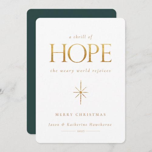 Golden Hope Christmas Card