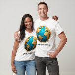 &quot;Golden Horizon Globe&quot; T-Shirt