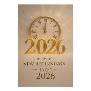 Golden Horizons – New years 2026 Poster