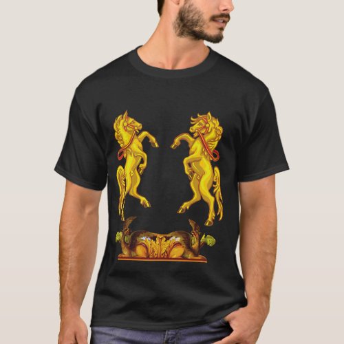 Golden horse unisex t_shirt 