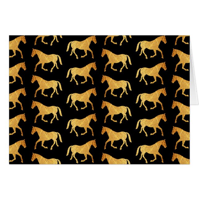 Golden Horses Cards (Front Horizontal)