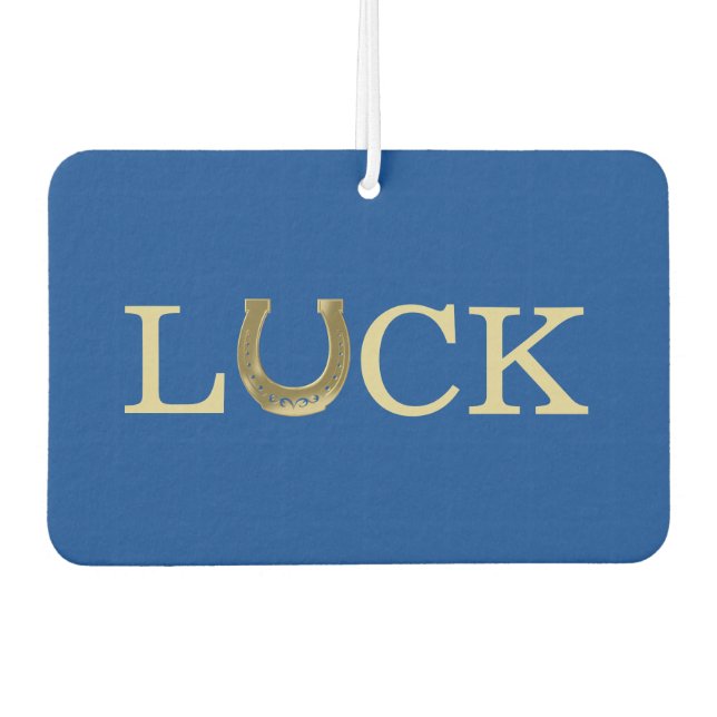 Golden horseshoe air freshener (Front)