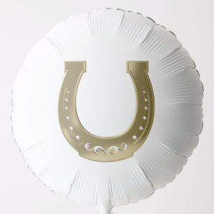 Golden horseshoe balloon
