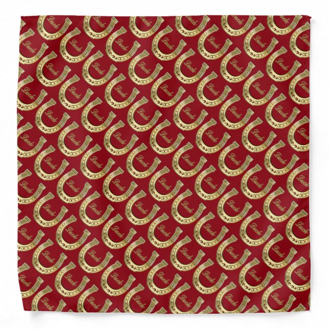 Golden horseshoe bandana (Front)