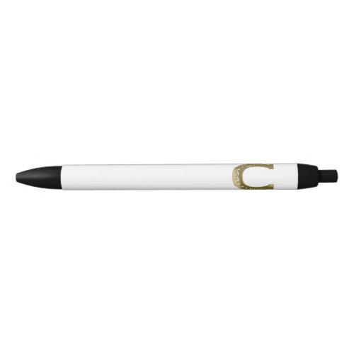 Golden horseshoe black ink pen