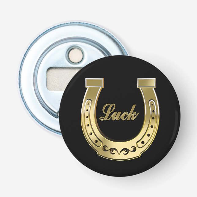 Golden horseshoe bottle opener (Front)