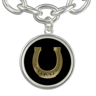 Golden horseshoe bracelet