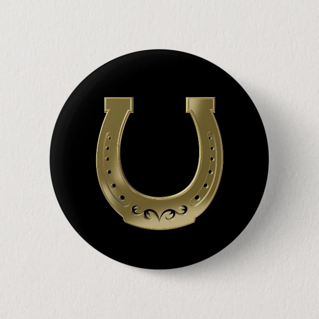 Golden horseshoe button (Front)