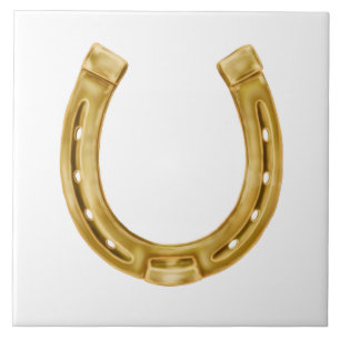 Golden Horseshoe Ceramic Tile