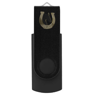 Golden horseshoe flash drive