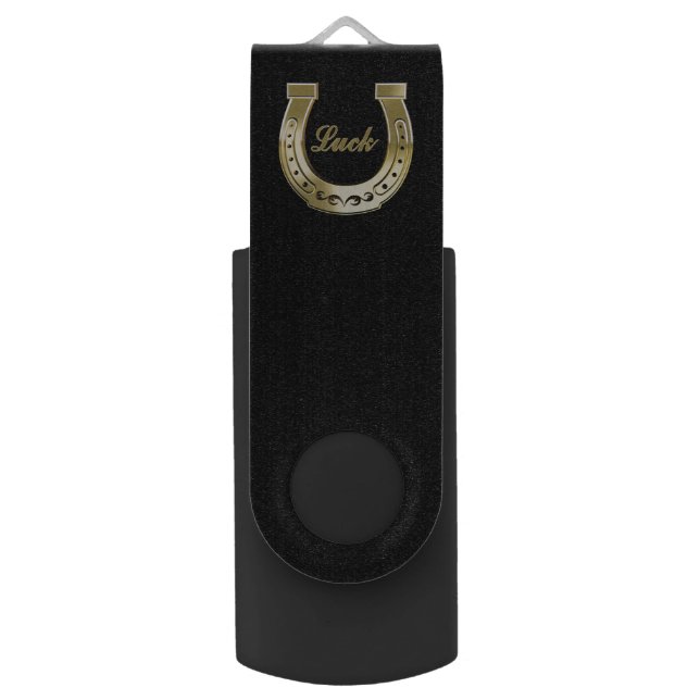 Golden horseshoe flash drive (Front Vertical)