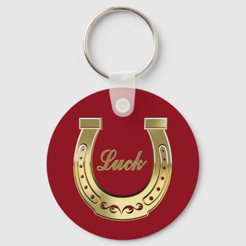 Golden horseshoe keychain