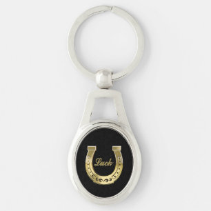 Golden horseshoe keychain