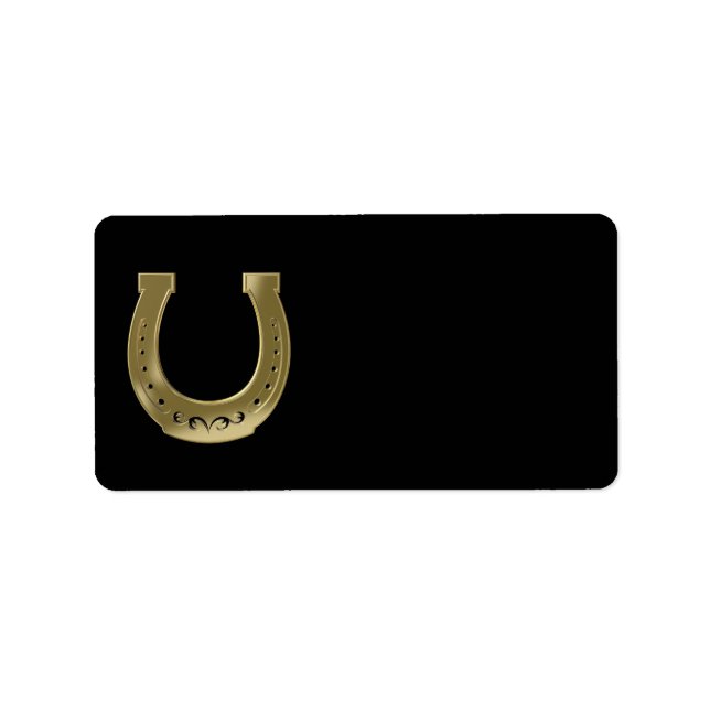 Golden horseshoe label (Front)