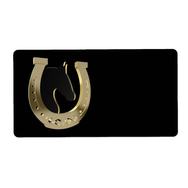 Golden horseshoe label (Front)