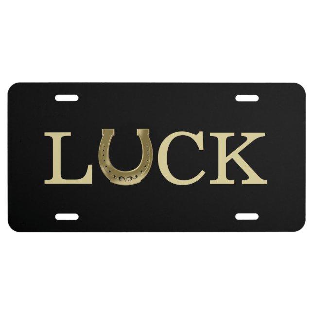 Golden horseshoe license plate (Front)