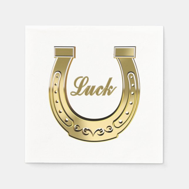 Golden horseshoe napkins (Front)