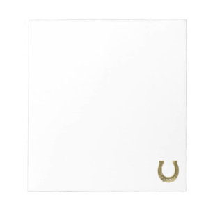 Golden horseshoe notepad