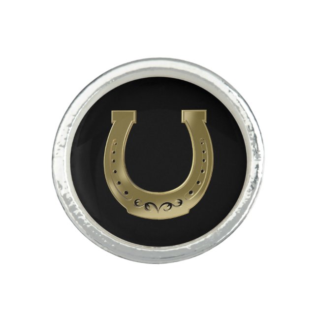Golden horseshoe ring (Front)