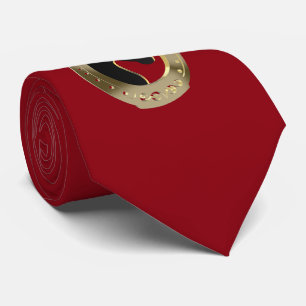 Golden horseshoe tie