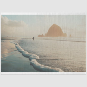 Golden hour at Cannon Beach  Tissue Paper