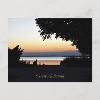 Golden Hour At The Currituck Sound Postcard by forgetmenotphotos at Zazzle