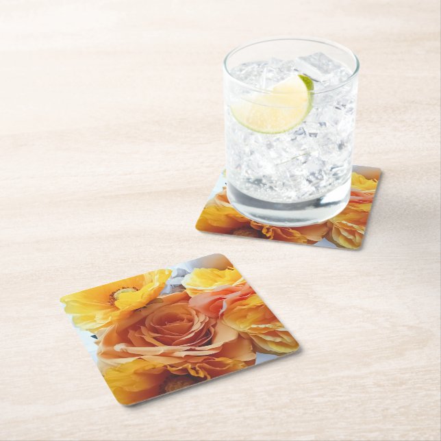 Golden Hour Bloom Coaster (Insitu)