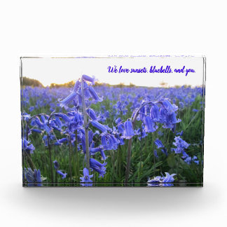 Golden Hour Bluebells - Personalized Mother's Day Photo Block