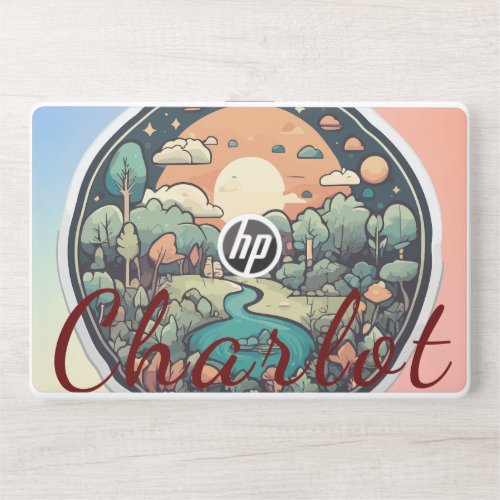 Golden Hour by the Lakeside at Sunrise HP Laptop Skin