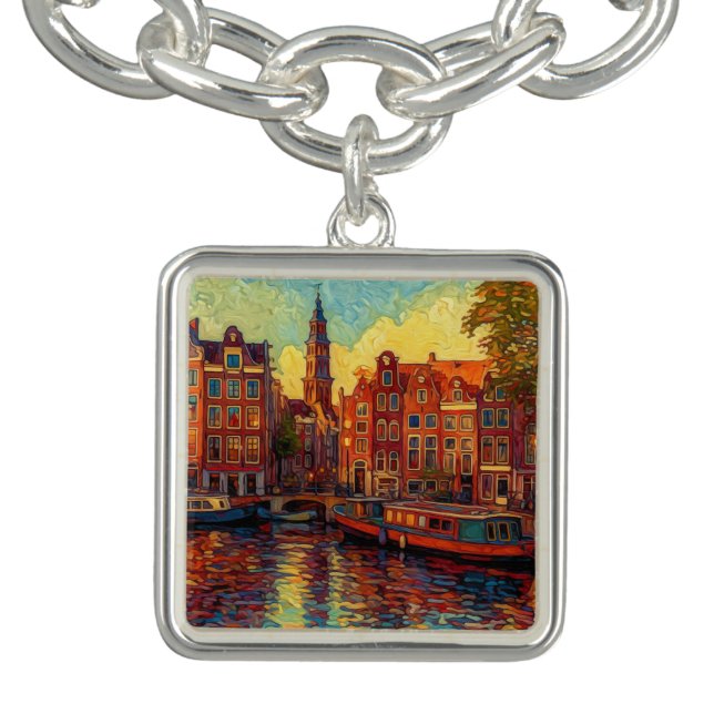 Golden Hour Canal | Dutch Impressionist Bracelet (Design)