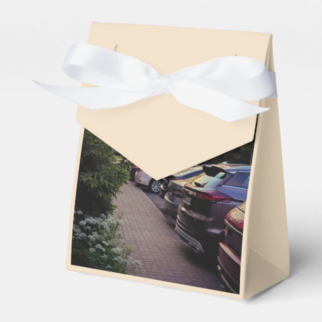 Golden Hour Cityscape Favor Box – Customizable (Front Side)