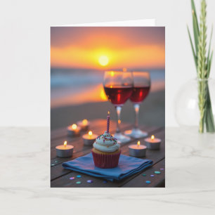 Golden Hour Cupcake Card