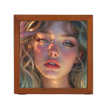 Golden Hour Dream – Radiant Angelic Portrait