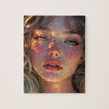 Golden Hour Dream – Radiant Angelic Portrait