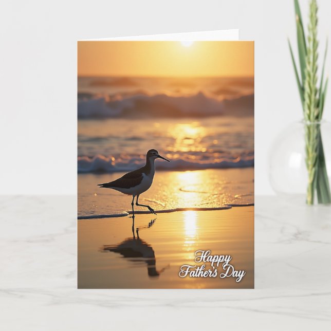 Golden Hour Fathers Day Scene Card (Front)