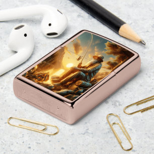 Golden Hour Fishing Zippo Lighter