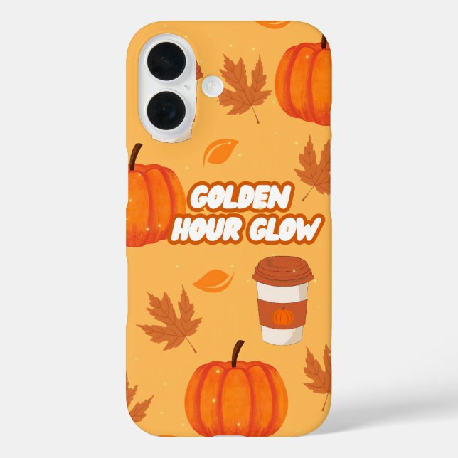 Golden Hour Glow Autumn iPhone case (Back)