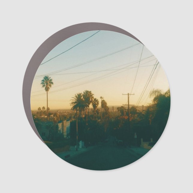 Golden Hour in West Hollywood Car Magnet (Front)