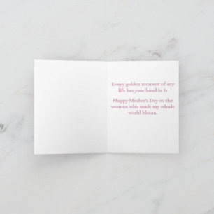 Golden Hour Mother & Daughter — Wildflower Sunset Holiday Card