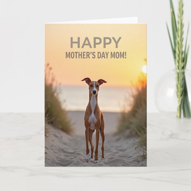 Golden Hour Mothers Day Pet Card (Front)