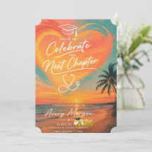Golden Hour Nursing Graduation Invitation | Sunset