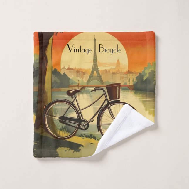 Golden Hour Parisian Cycle - Custom Wash Cloth (Wash Cloth)